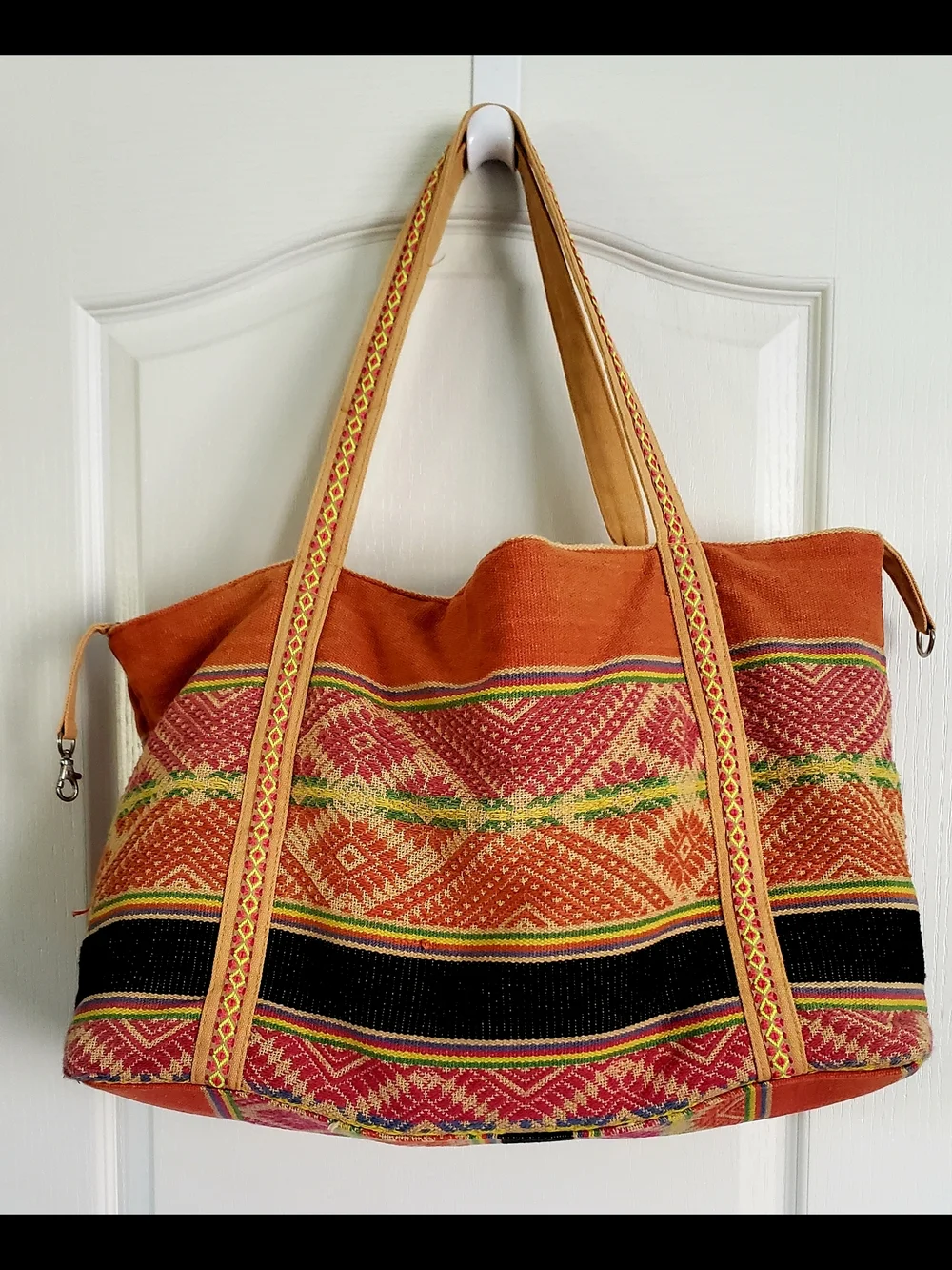Tribal, Beautiful,America & Beyond Handcrafted, Embellished, Boho-Style Tote Bag - Picture 3 of 16